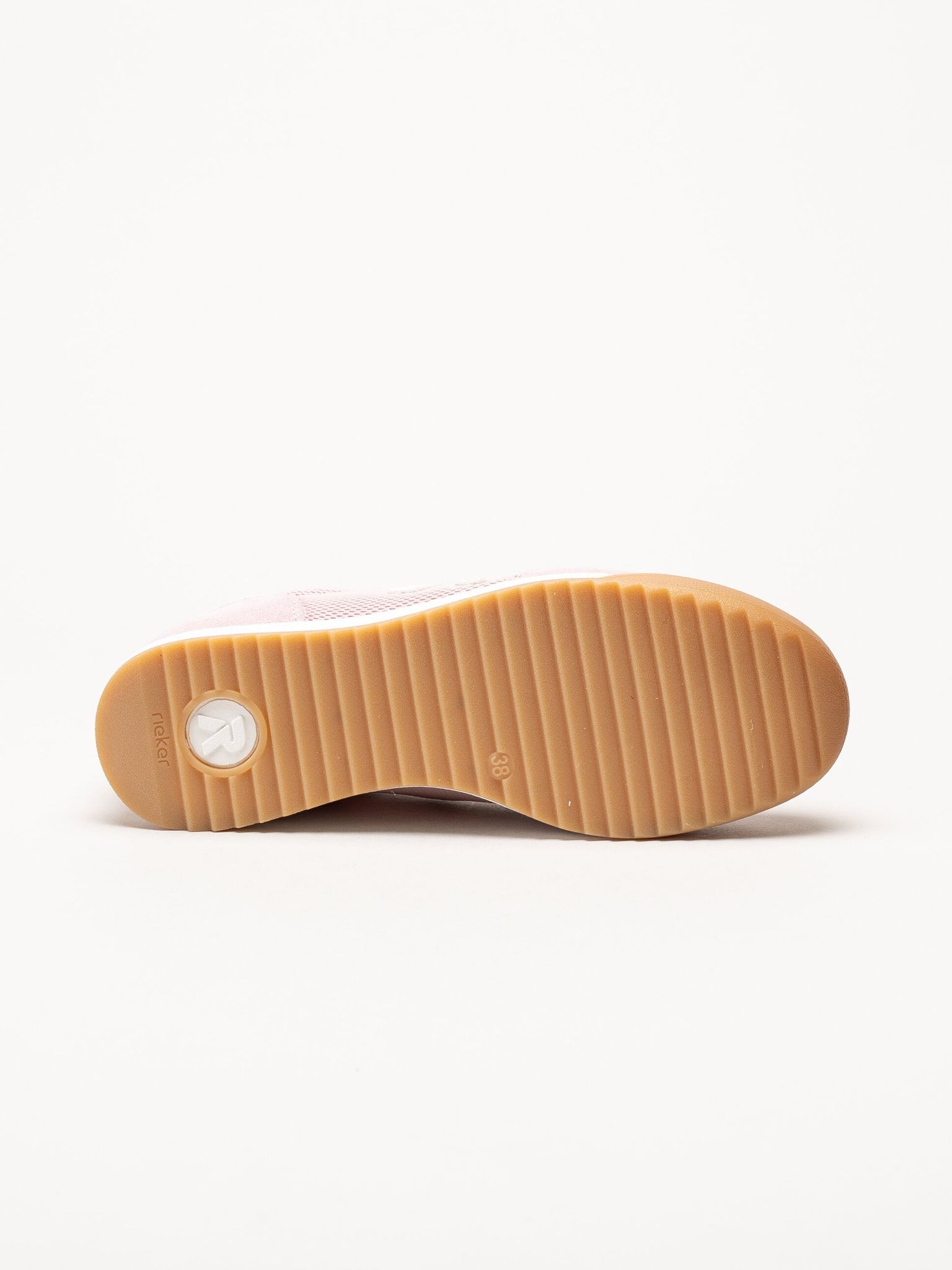 Rieker - Rosa sneakers i mocka
