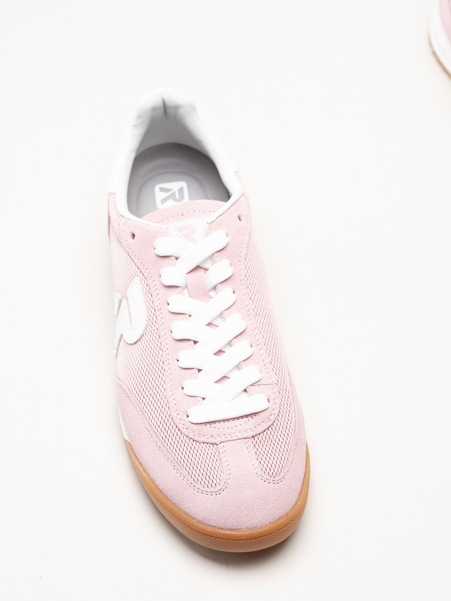 Rieker - Rosa sneakers i mocka