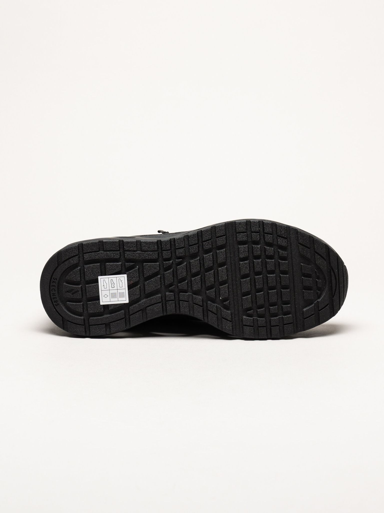Skechers - Uno Glide Step - Svarta slip-ins sneakers i mesh