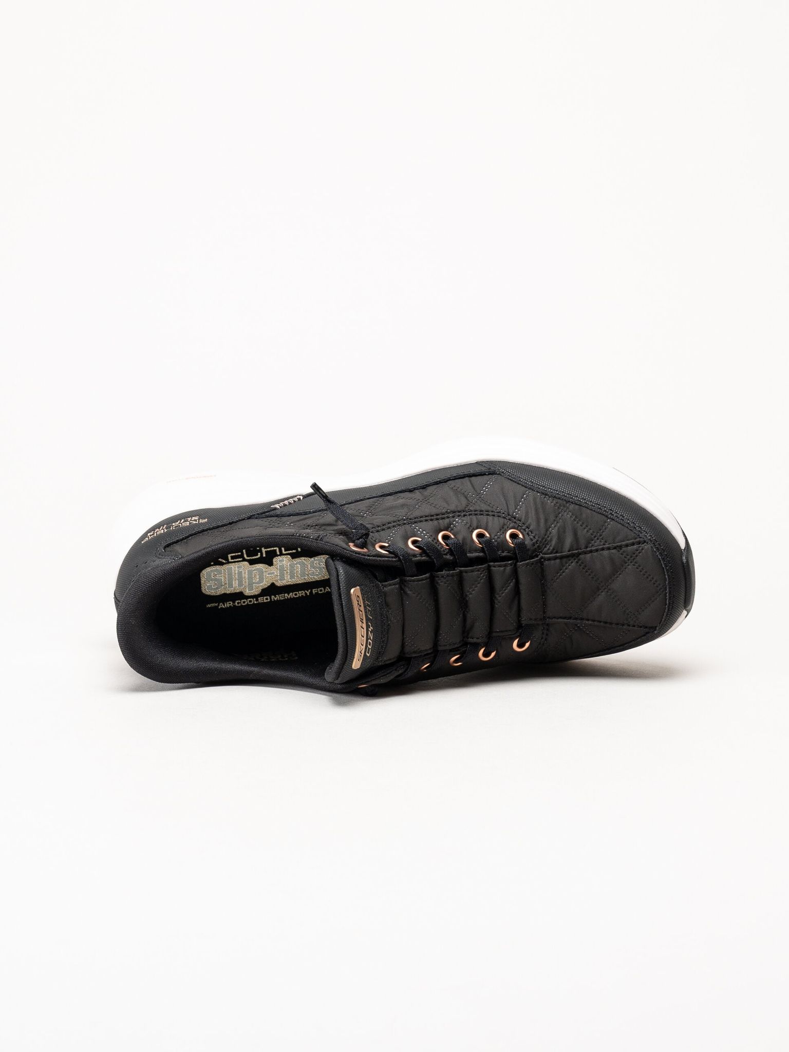 Skechers - Contour Foam Golden Hour - Svarta slip-ins sneakers