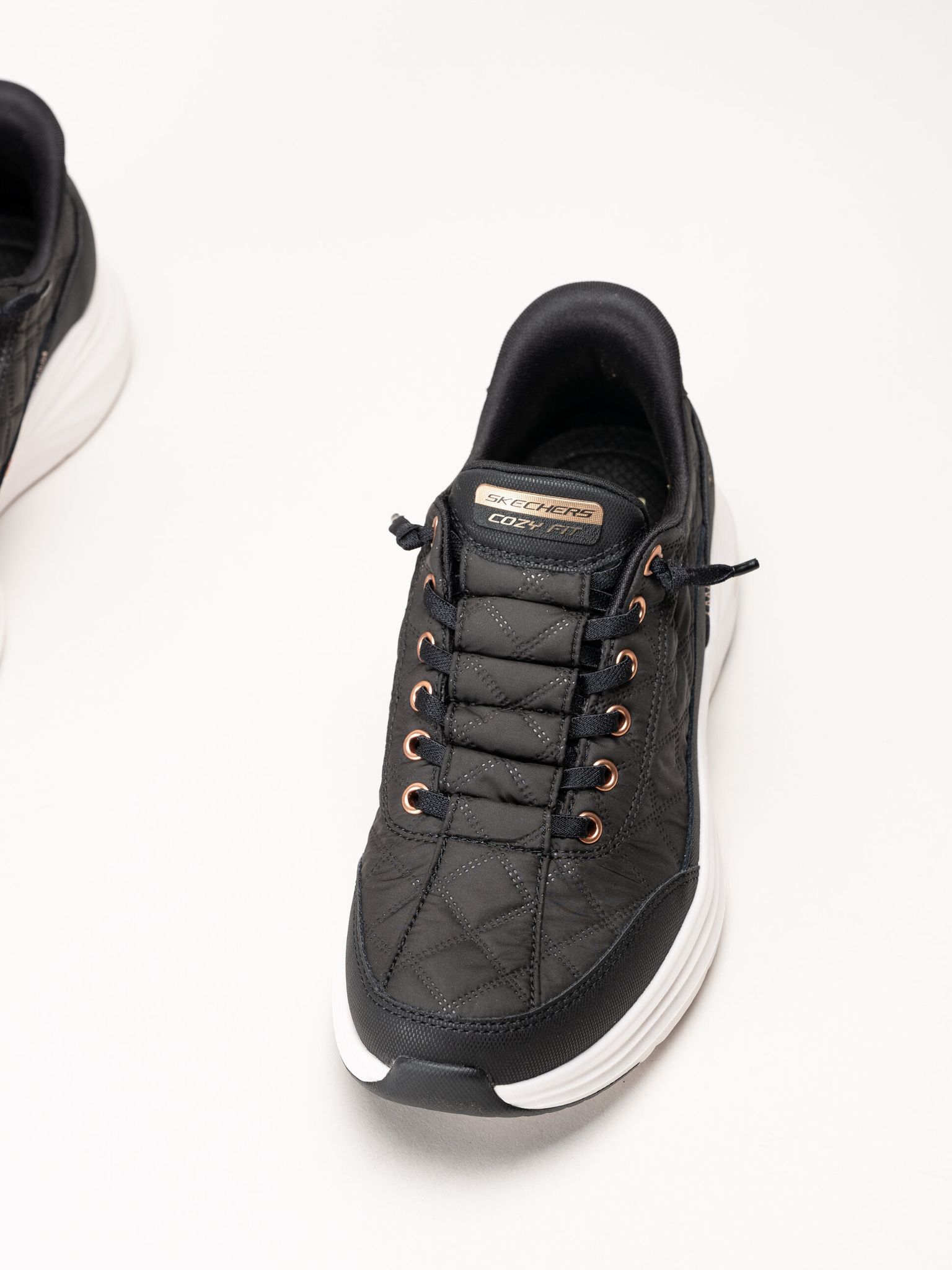 Skechers - Contour Foam Golden Hour - Svarta slip-ins sneakers