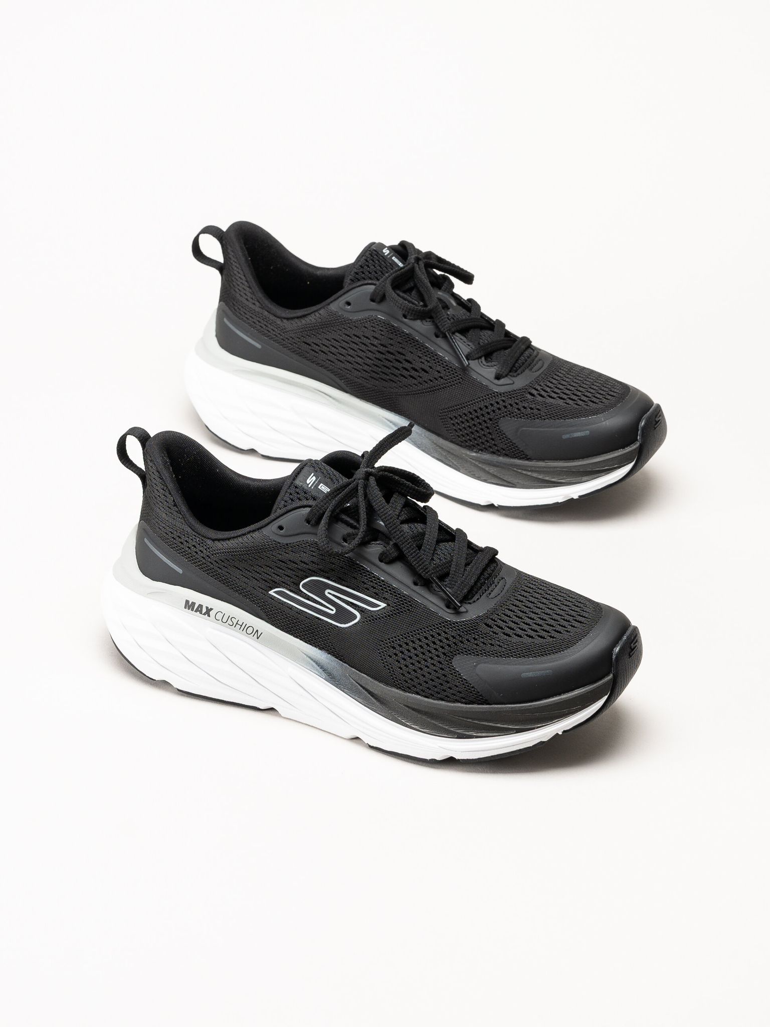 Skechers - Max Cushioning Elite 3 - Svarta sportskor i mesh