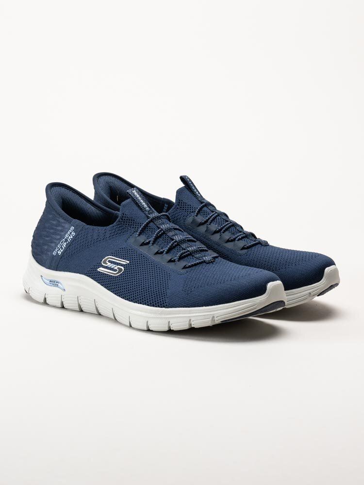 Skechers - Arch Fit Vista - Marinblå slip-ins sneakers
