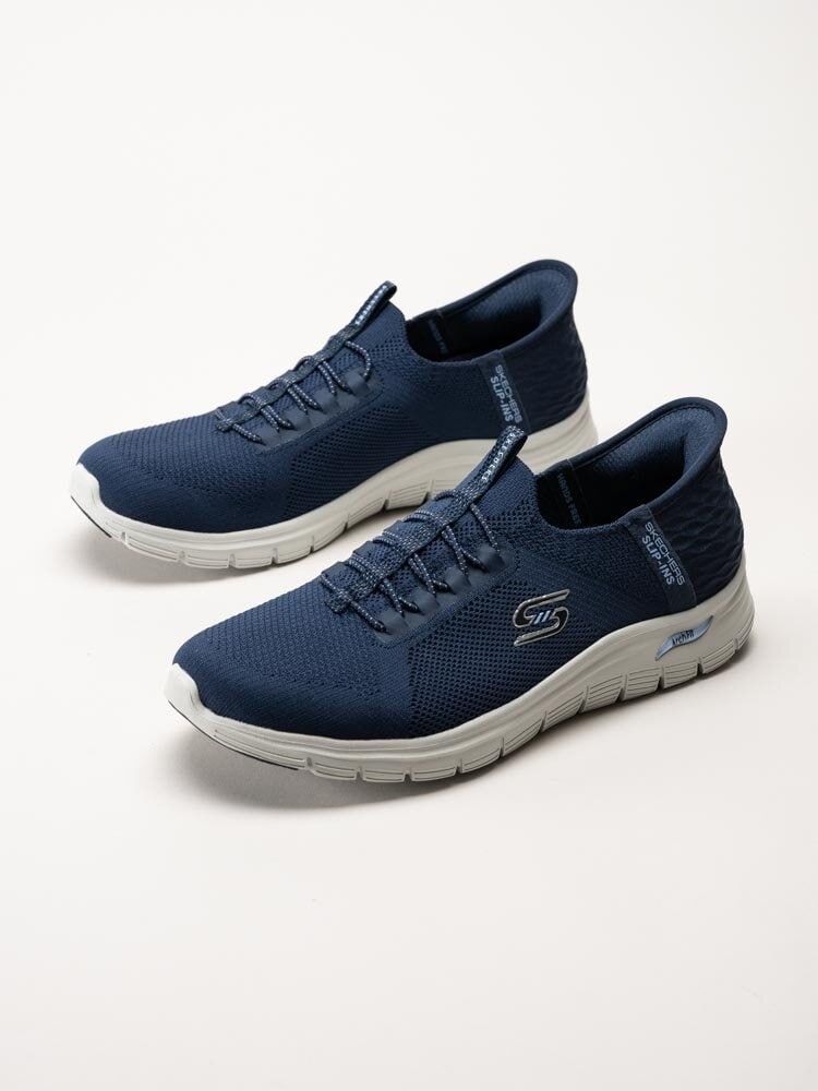 Skechers - Arch Fit Vista - Marinblå slip-ins sneakers