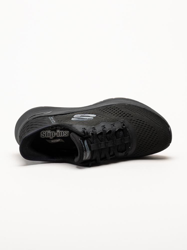Skechers - Arch Fit 2.0 - Svarta slip-ins sneakers i mesh