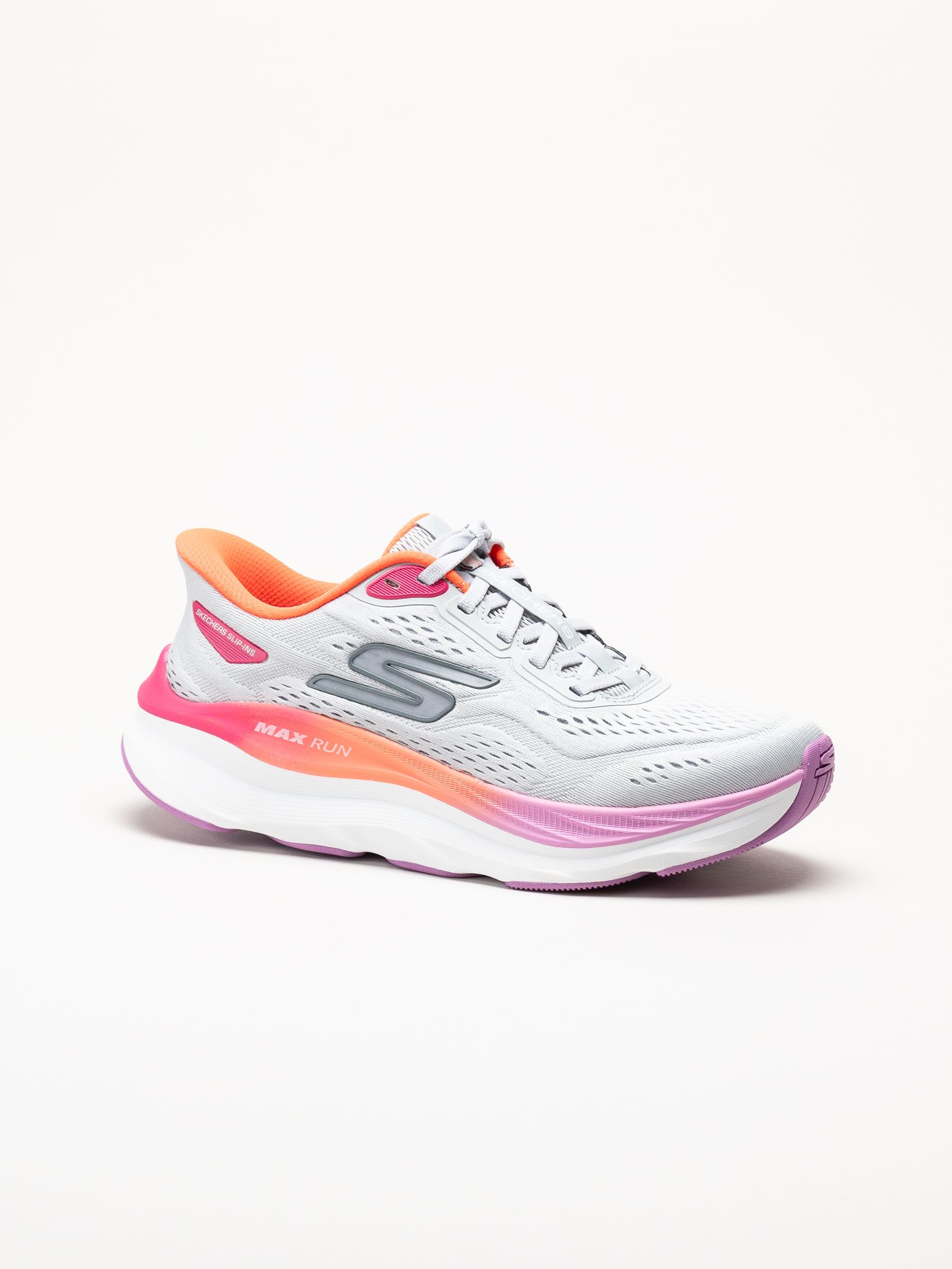 Skechers - Max Cushioning - Gråa slip ins sneakers