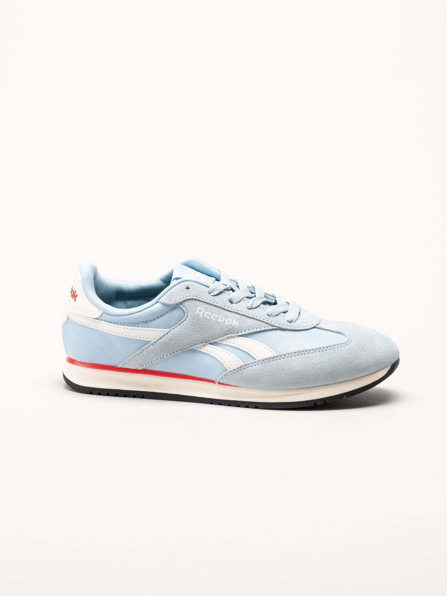 Reebok - World 70 - Ljusblå sneakers i nylon och mocka