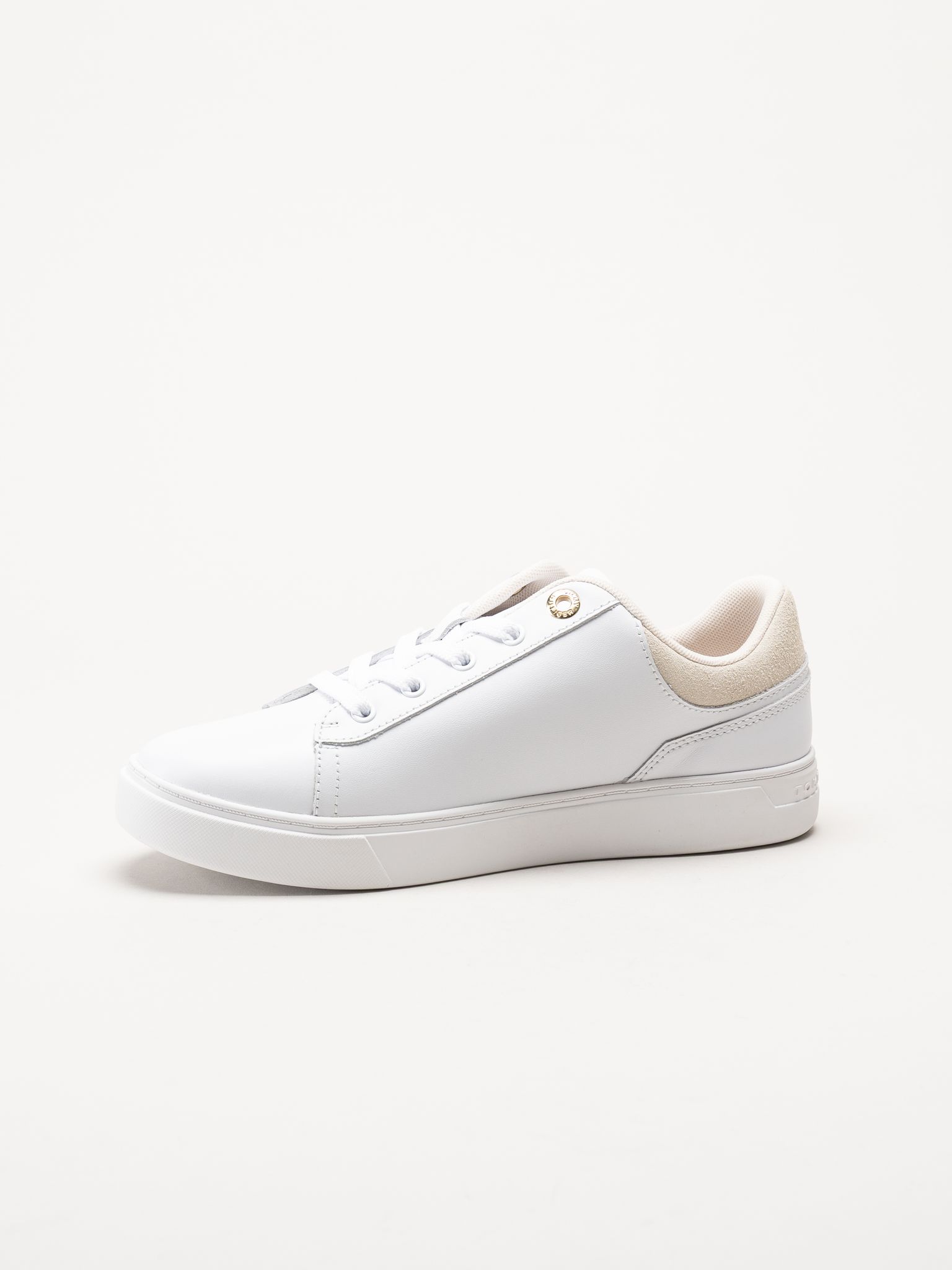 Tommy Hilfiger - Casual Cupsole Sneaker - Vita sneakers i skinn