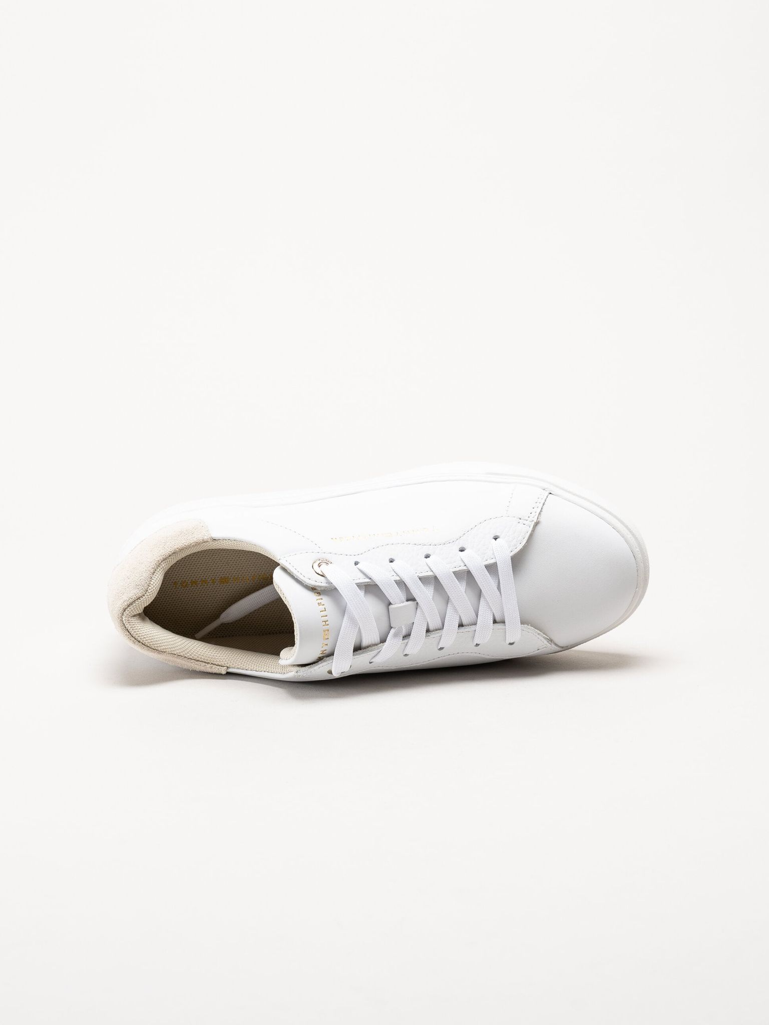 Tommy Hilfiger - Seren Platform 9C - Vita sneakers i skinn
