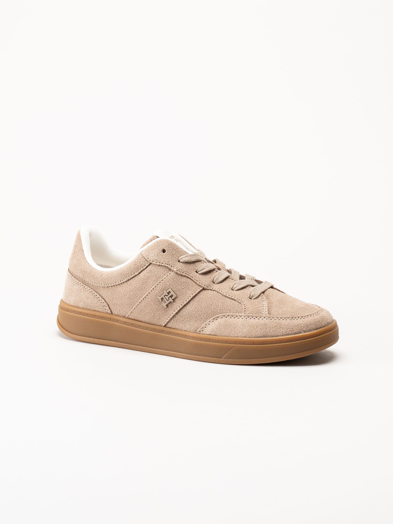 Tommy Hilfiger - TH Heritage Court Sneaker Sued - Beige sneakers i mocka