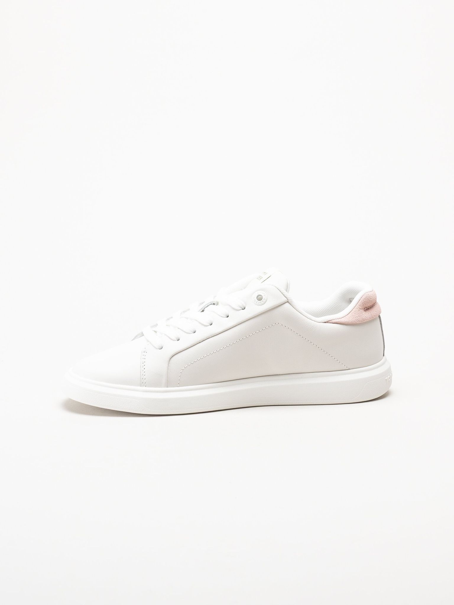 Tommy Hilfiger - Icon Court Script - Vita sneakers i skinn