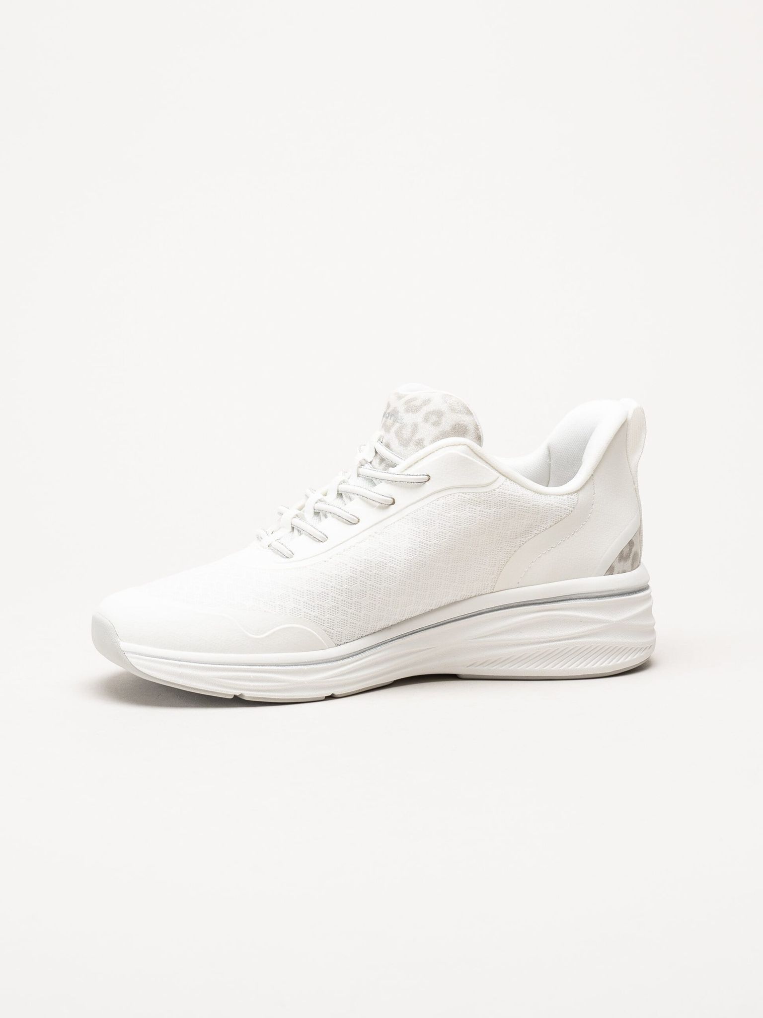 Tamaris - Vita sneakers med kilklack