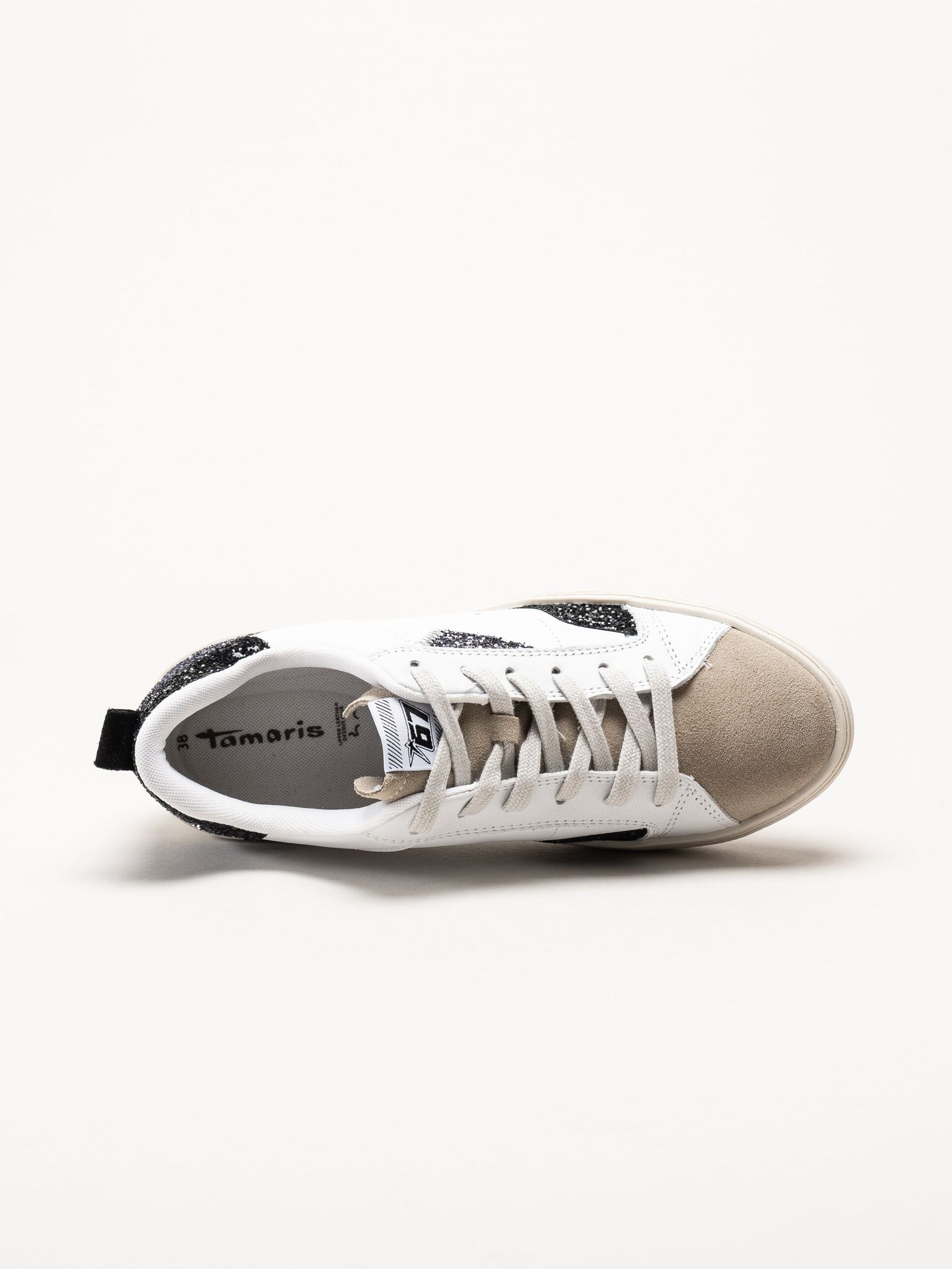 Tamaris - Flerfärgad glittriga sneakers