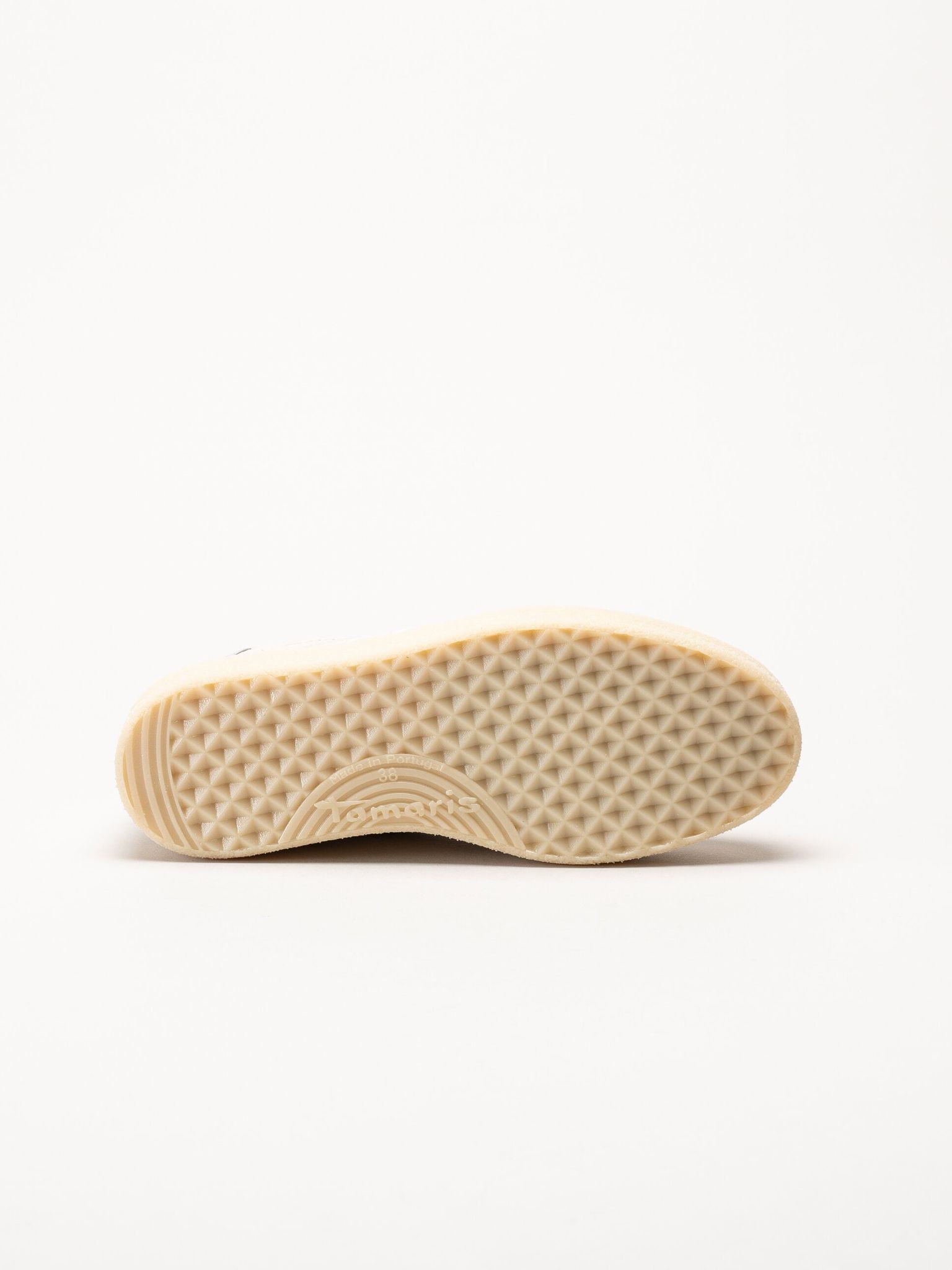 Tamaris - Beige sneakers i nubuck