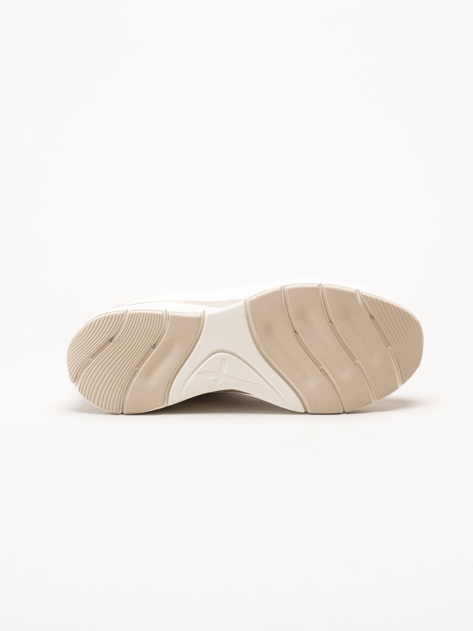Tamaris - Beige sneakers i textil