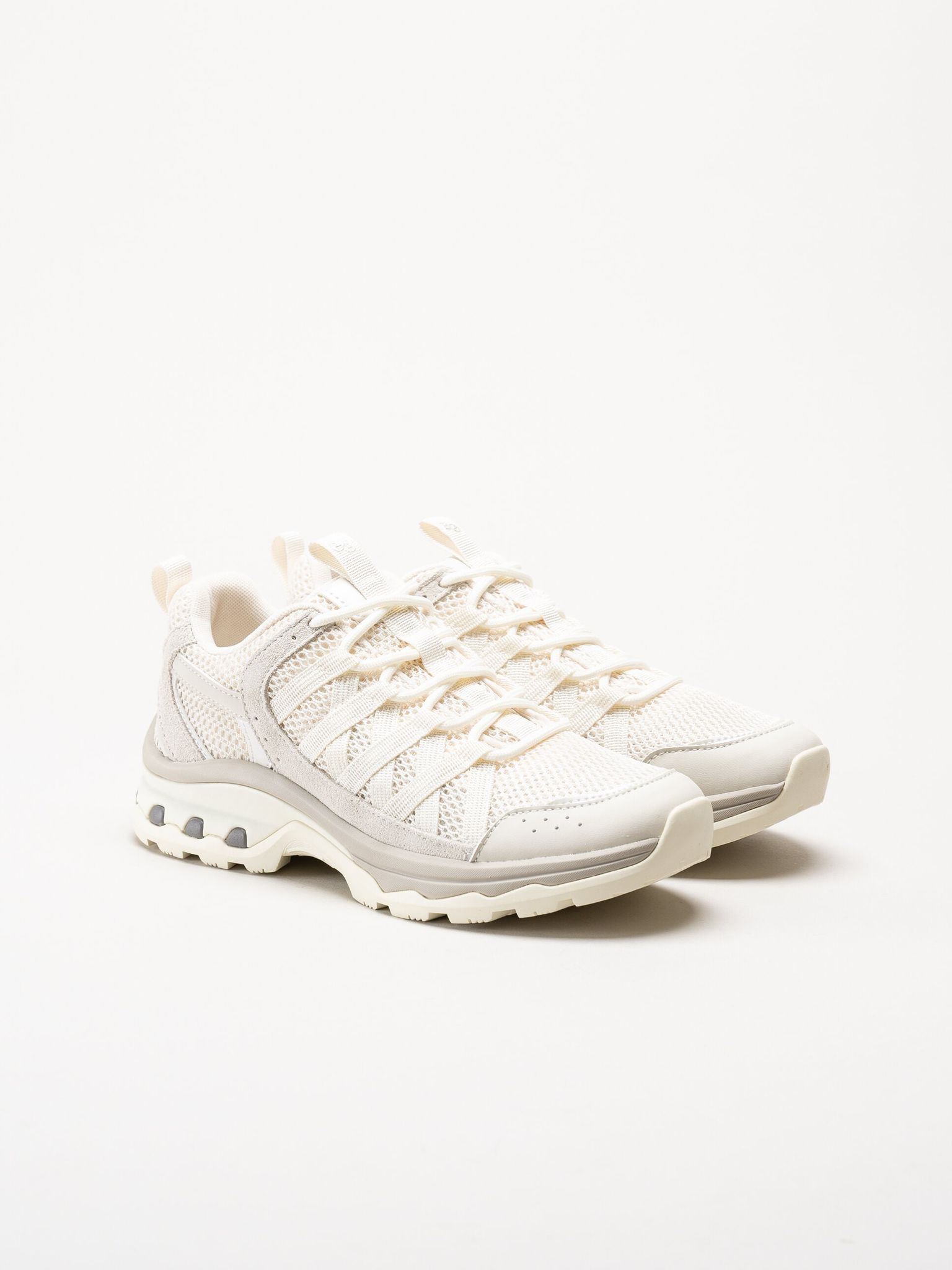 Green Comfort - London sneaker - Vita sneakers i mocka och mesh