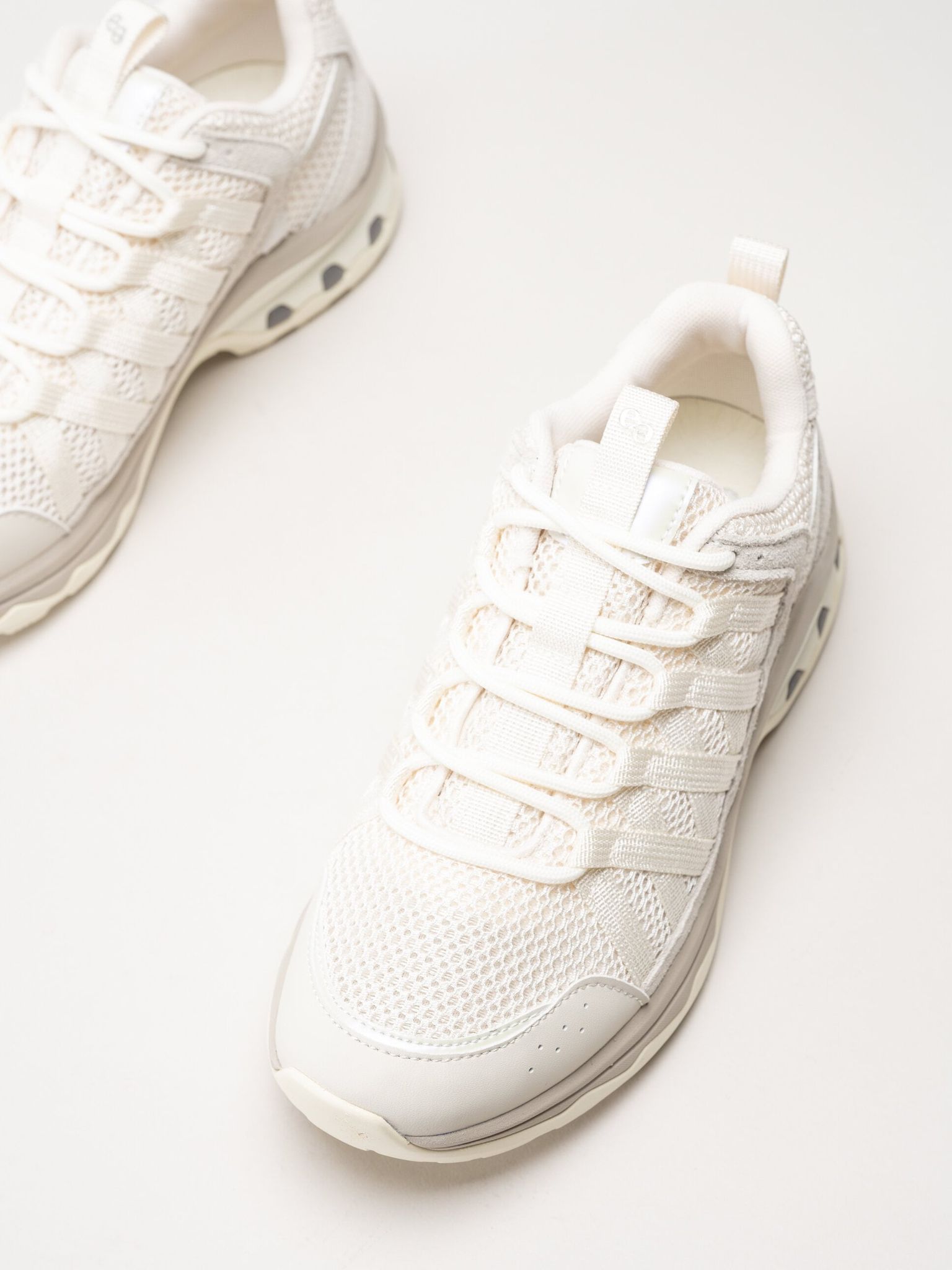 Green Comfort - London sneaker - Vita sneakers i mocka och mesh