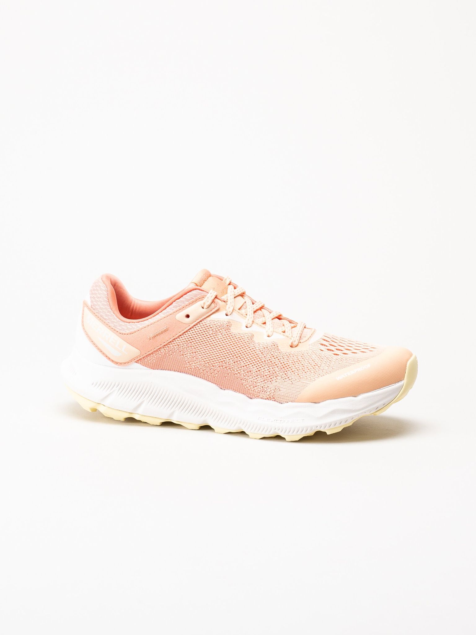 Merrell - Antora 4 waterproof - Korallfärgade sneakers i mesh