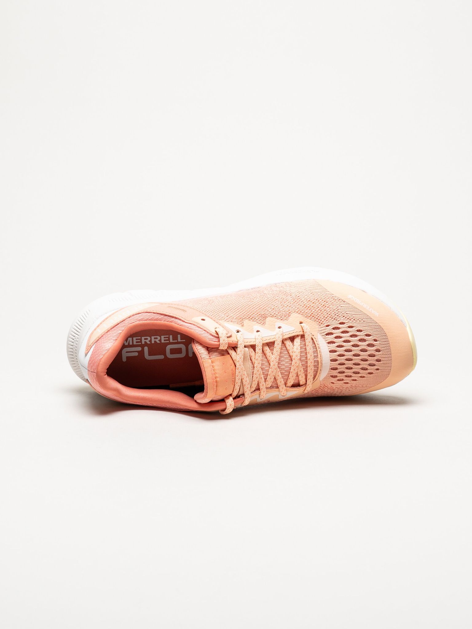 Merrell - Antora 4 waterproof - Korallfärgade sneakers i mesh