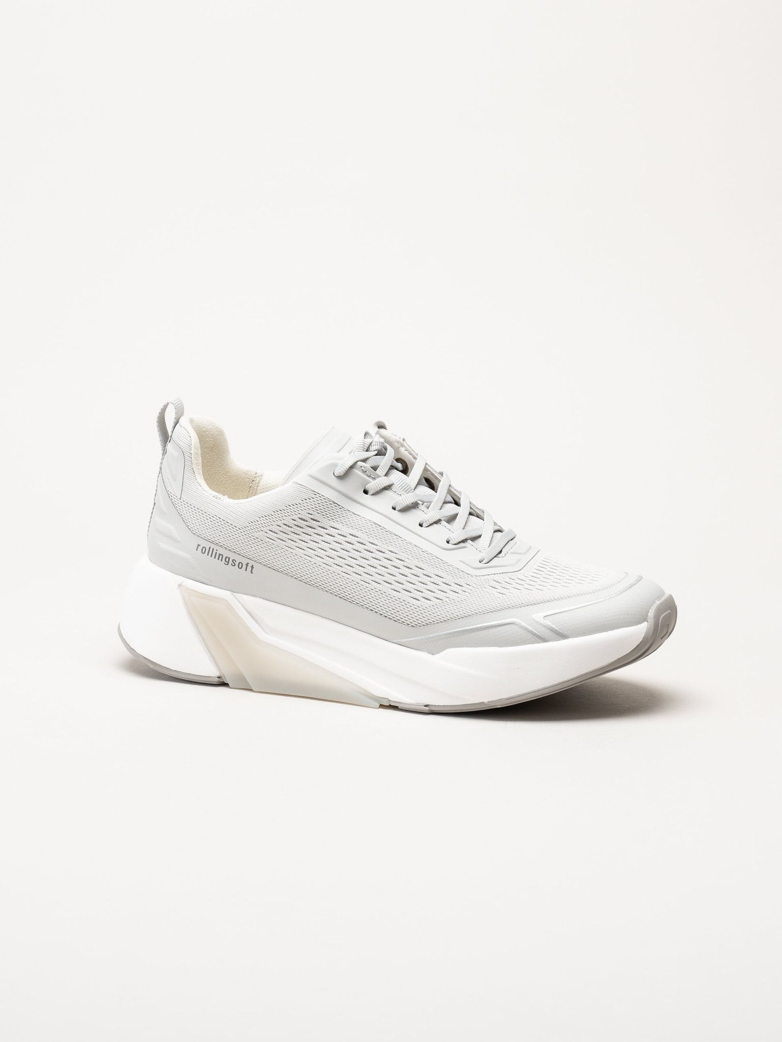 Gabor - Ljusgrå sneakers i mesh