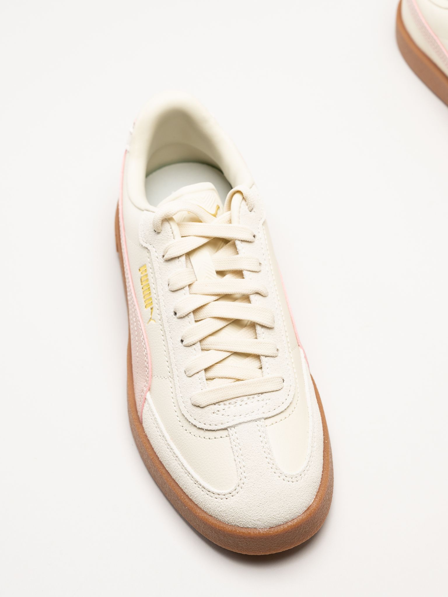 Puma - Club II Era - Beiga sneakers i skinn