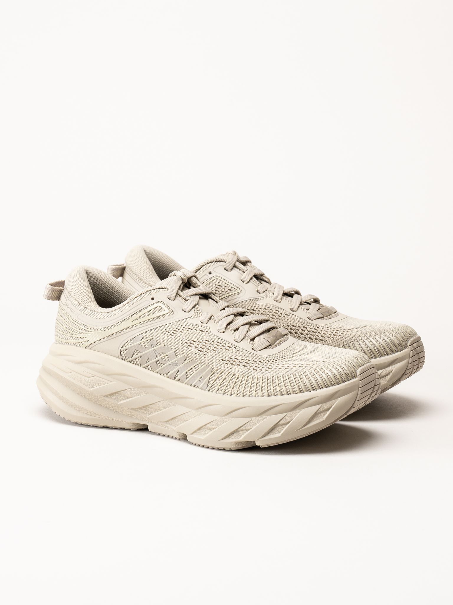 HOKA - Bondi 7 - Beige sportskor