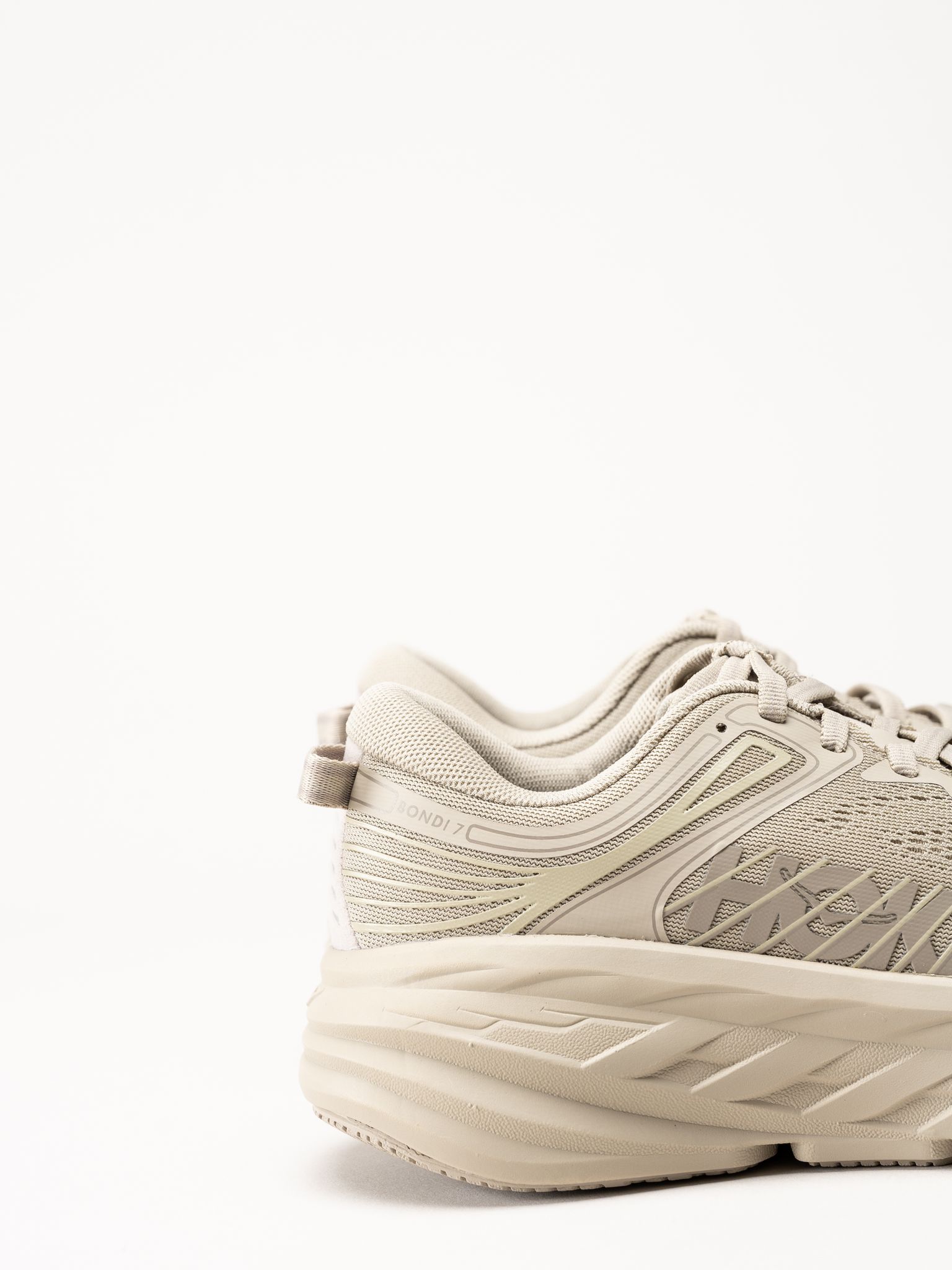 HOKA - Bondi 7 - Beige sportskor
