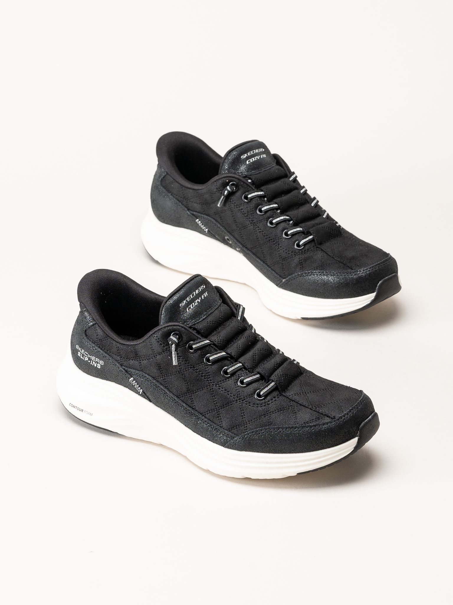 Skechers - Contour Foam - Cozy - Svarta sneakers