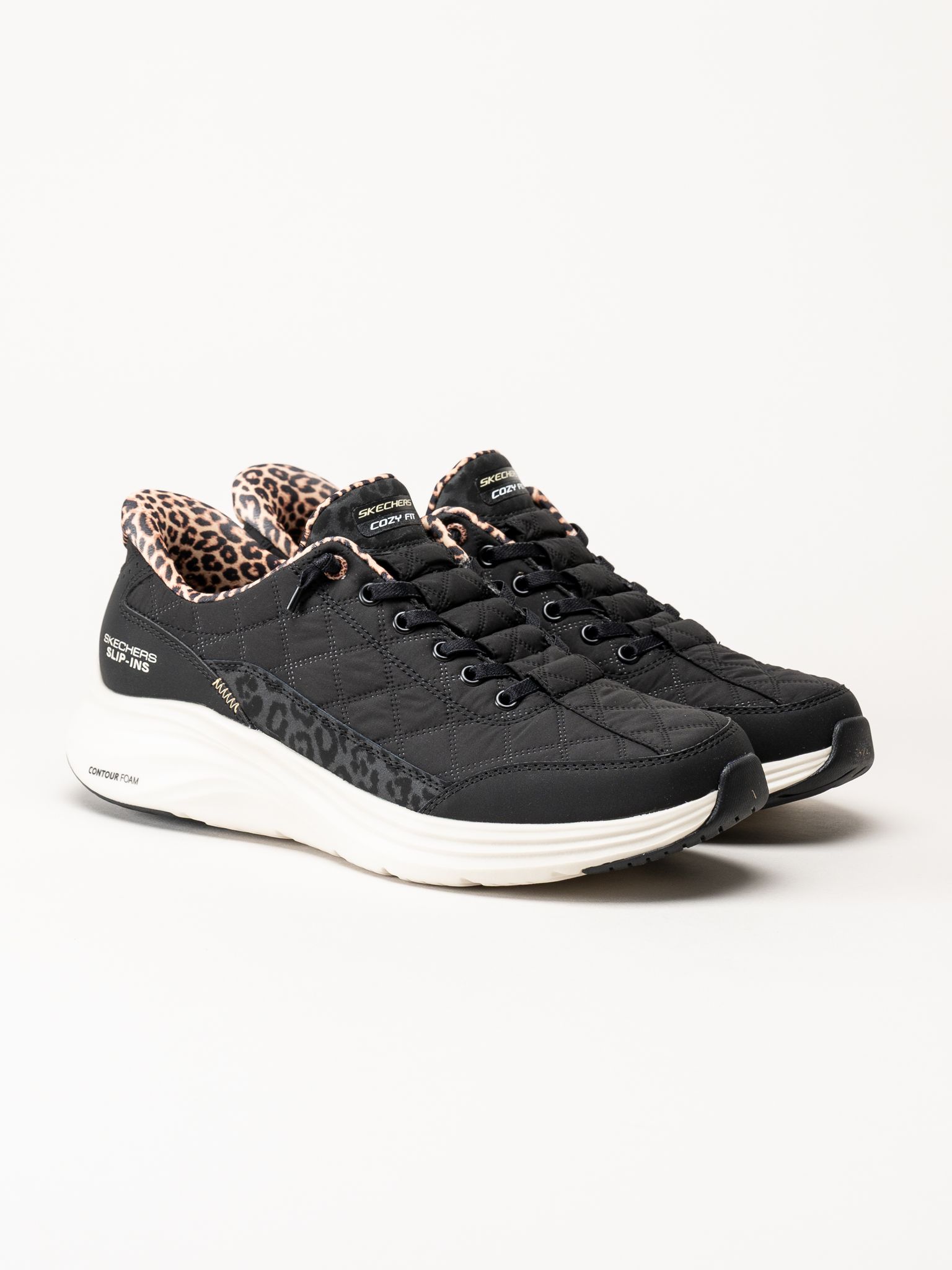 Skechers - Contour Foam - Cozy - Svarta sneakers