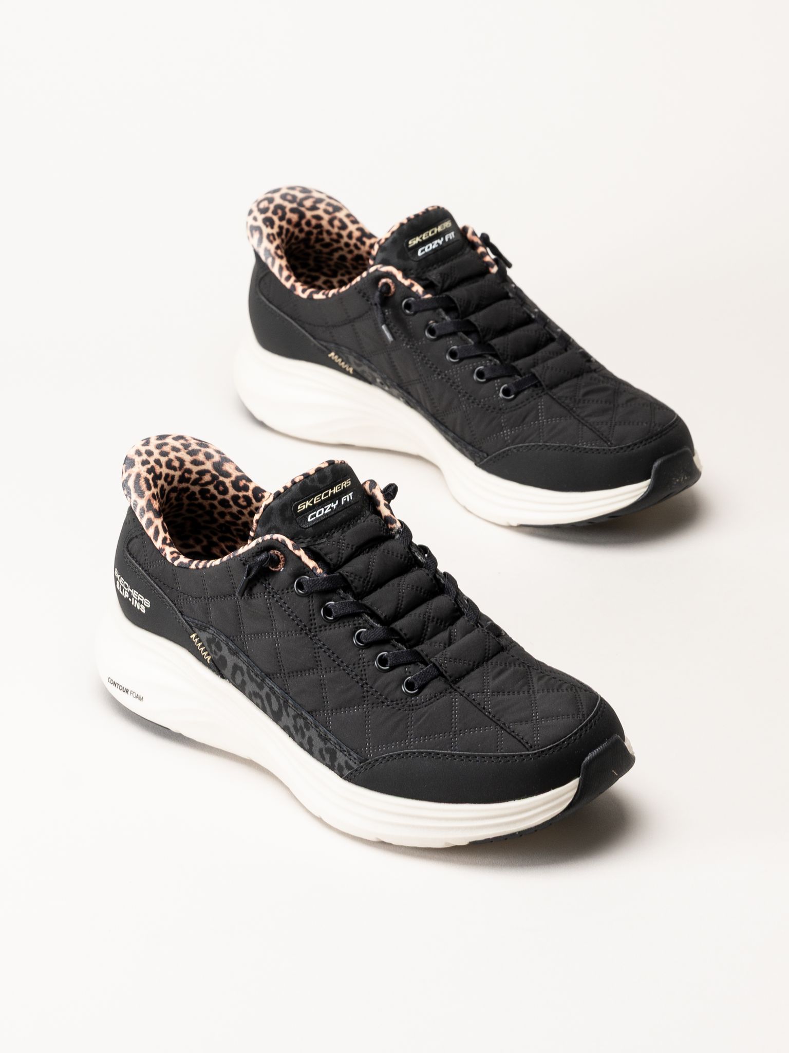 Skechers - Contour Foam - Cozy - Svarta sneakers