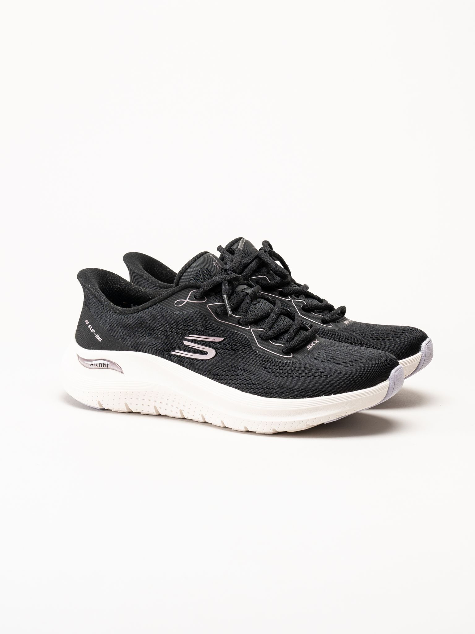 Skechers - Arch Fit 2.0 - Svarta slip-ins sneakers