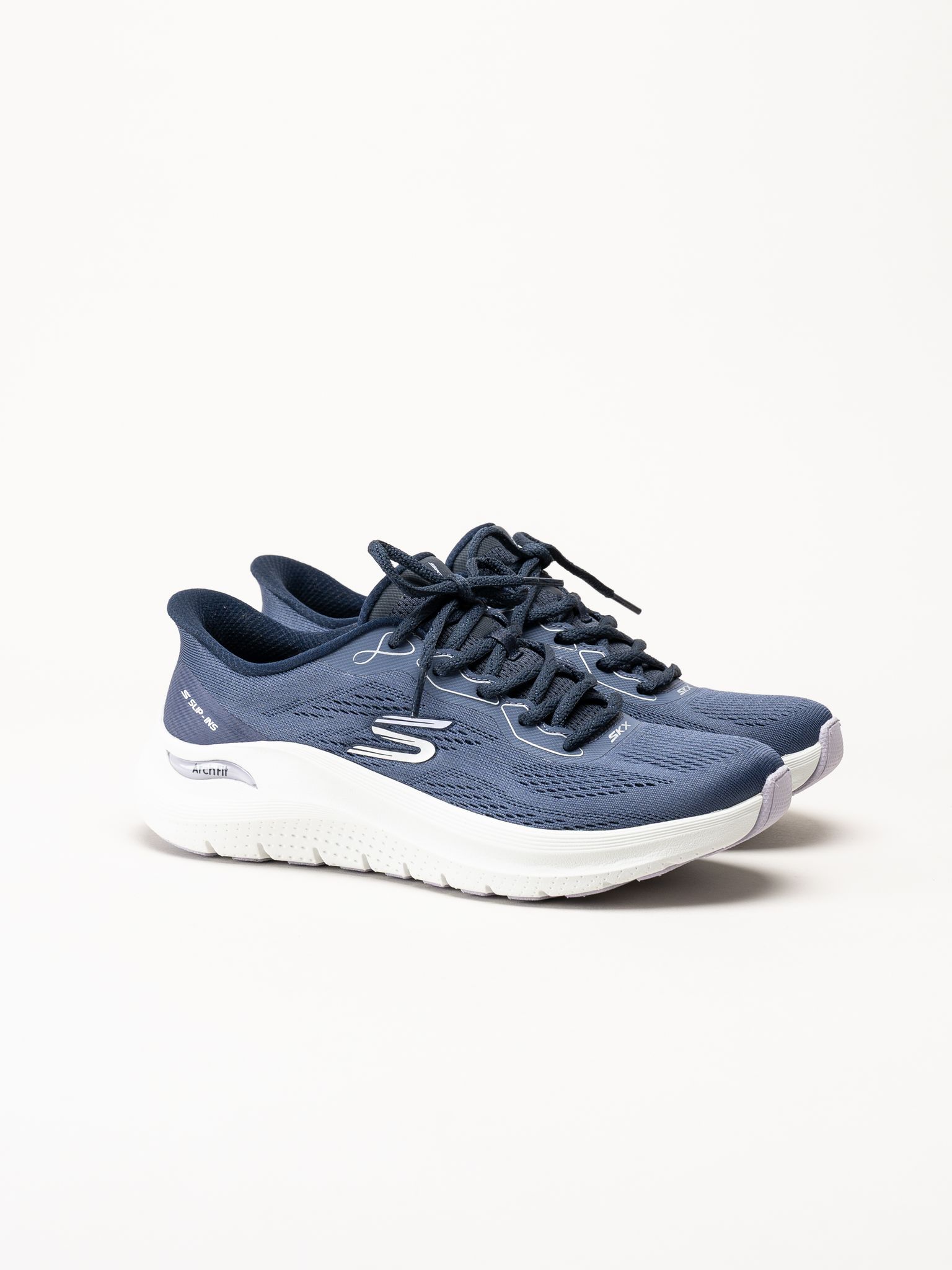 Skechers - Arch Fit 2.0 - Marinblå slip-ins sneakers