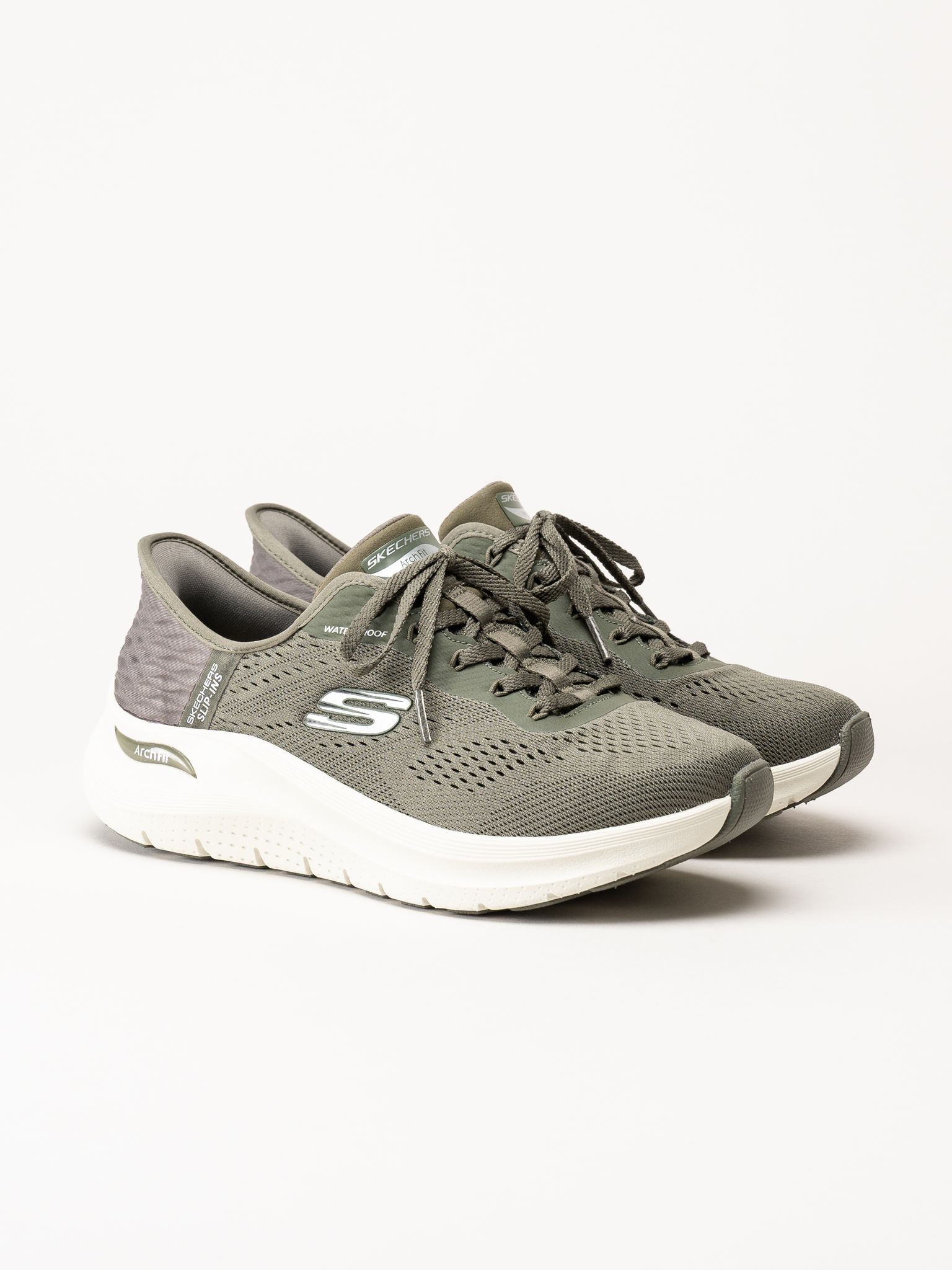 Skechers - Arch Fit 2.0 - Olivgröna sneakers