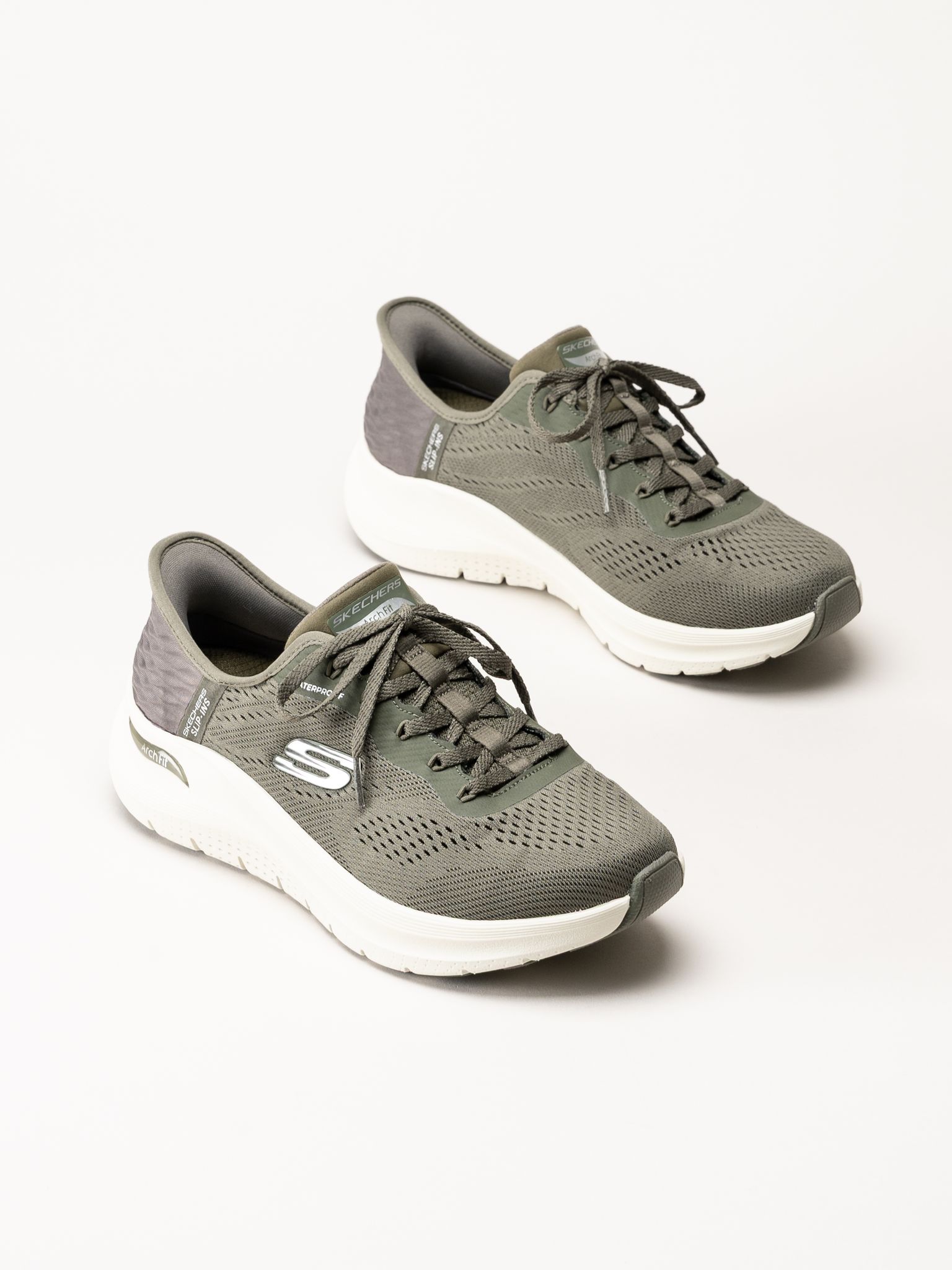 Skechers - Arch Fit 2.0 - Olivgröna sneakers