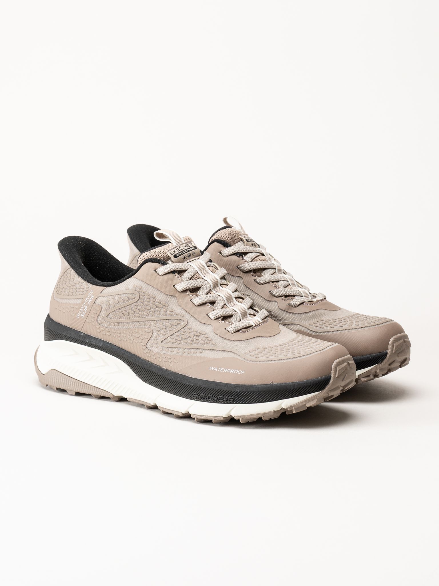 Skechers - Switch Back - Mist - Beige sportskor