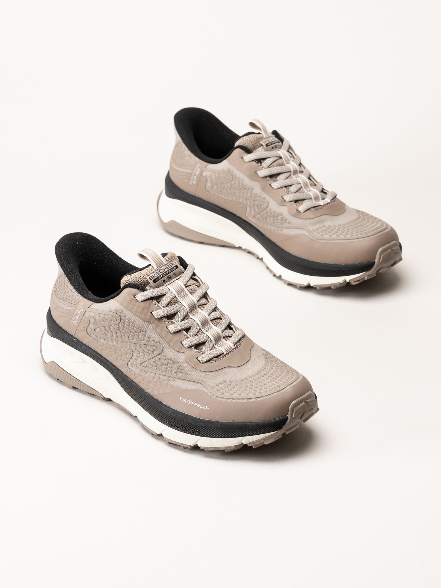 Skechers - Switch Back - Mist - Beige sportskor