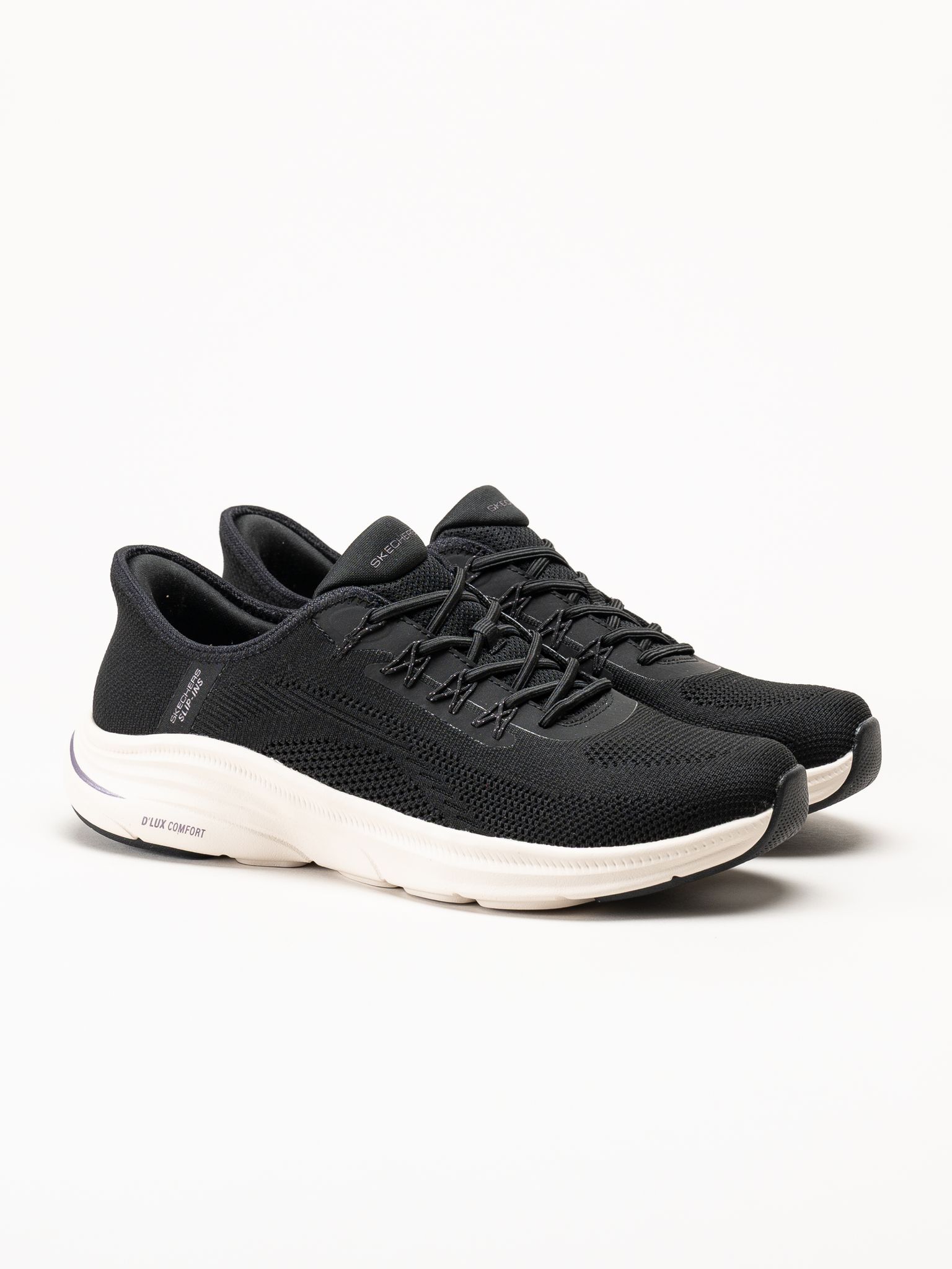 Skechers - DLux Comfort 2.0 - Svarta slip-ins sneakers