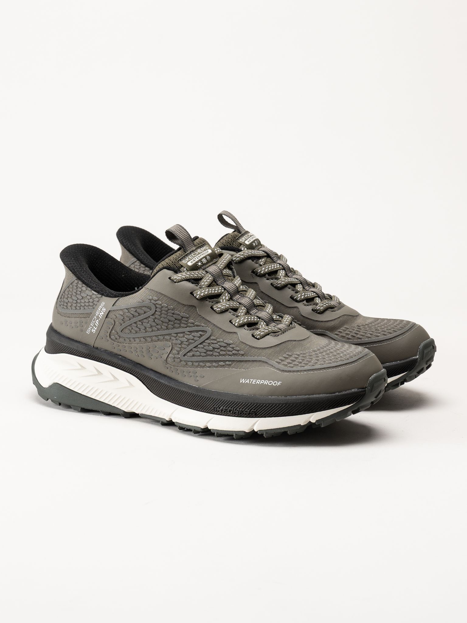 Skechers - Switch Back - Mist - Olivgröna sportskor