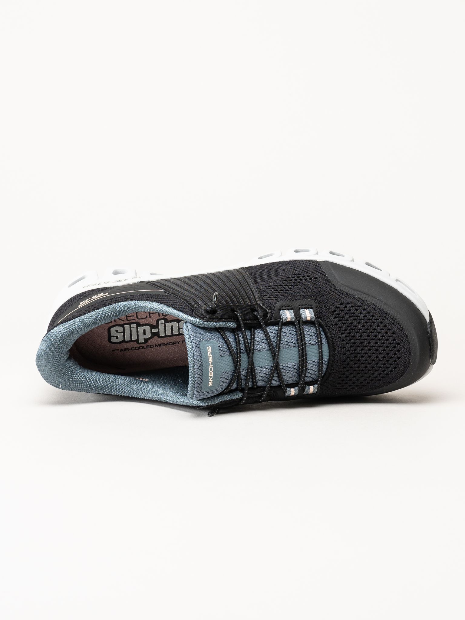 Skechers - Glide Step - Svarta slip ins sneakers