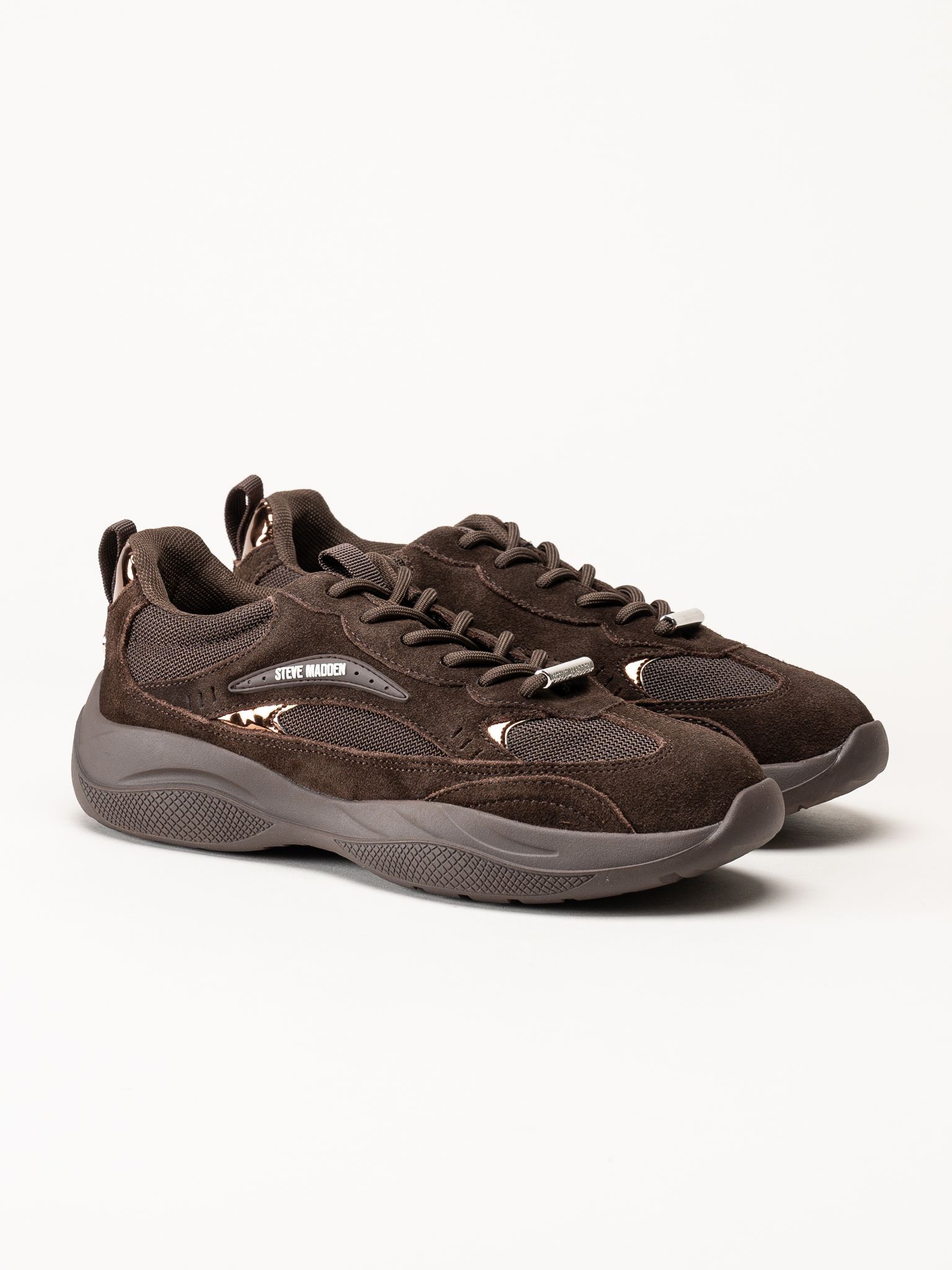 Steve Madden - Premio-E - Mörkbruna sneakers