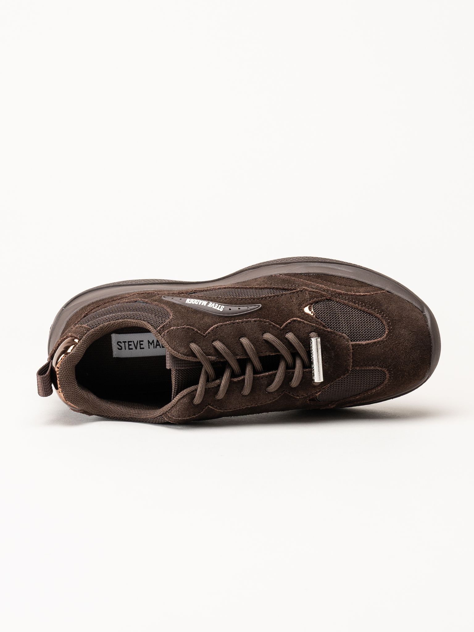 Steve Madden - Premio-E - Mörkbruna sneakers