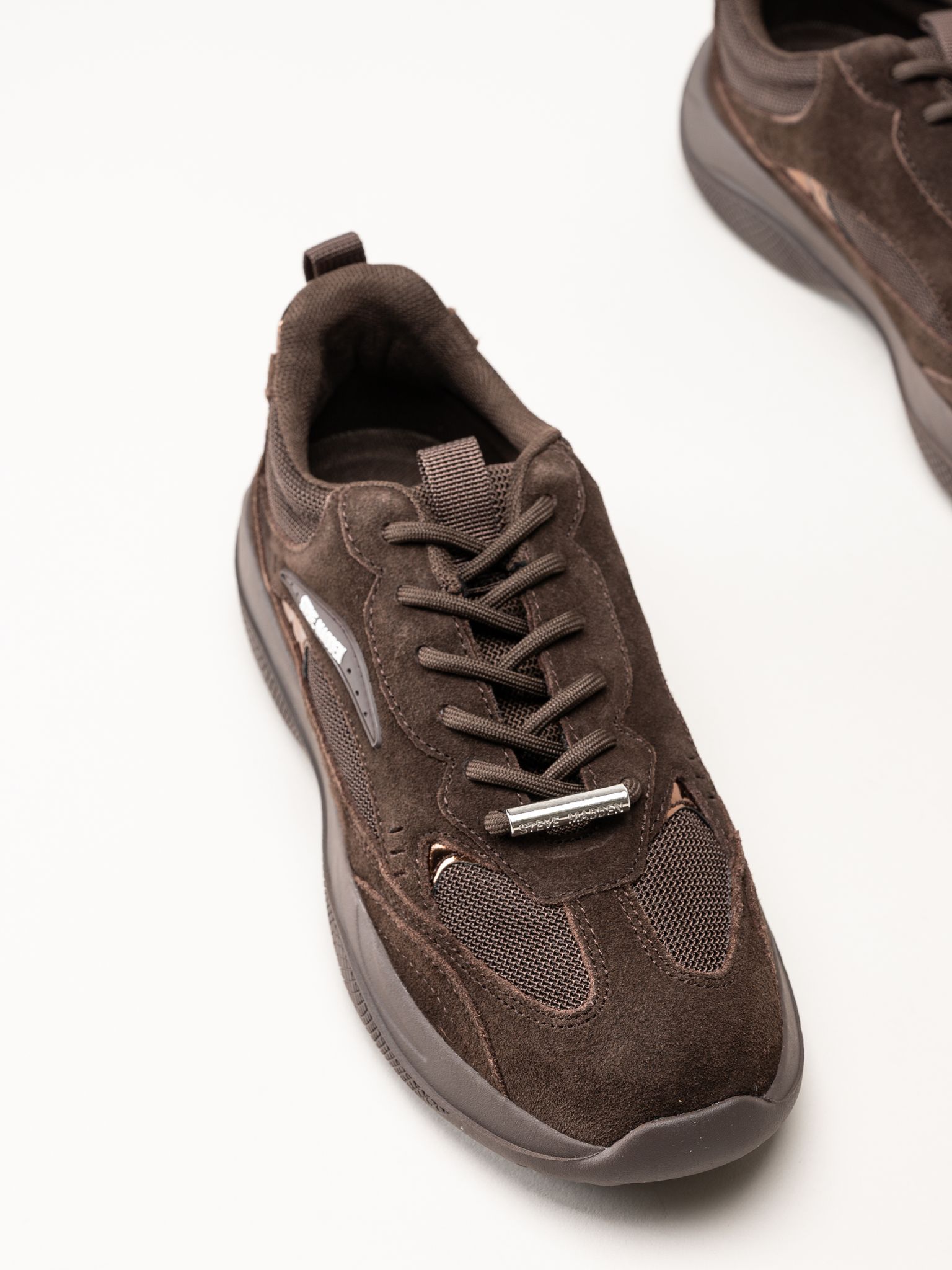 Steve Madden - Premio-E - Mörkbruna sneakers
