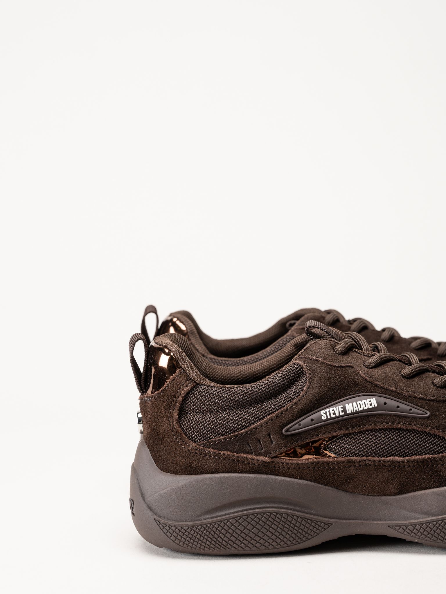 Steve Madden - Premio-E - Mörkbruna sneakers