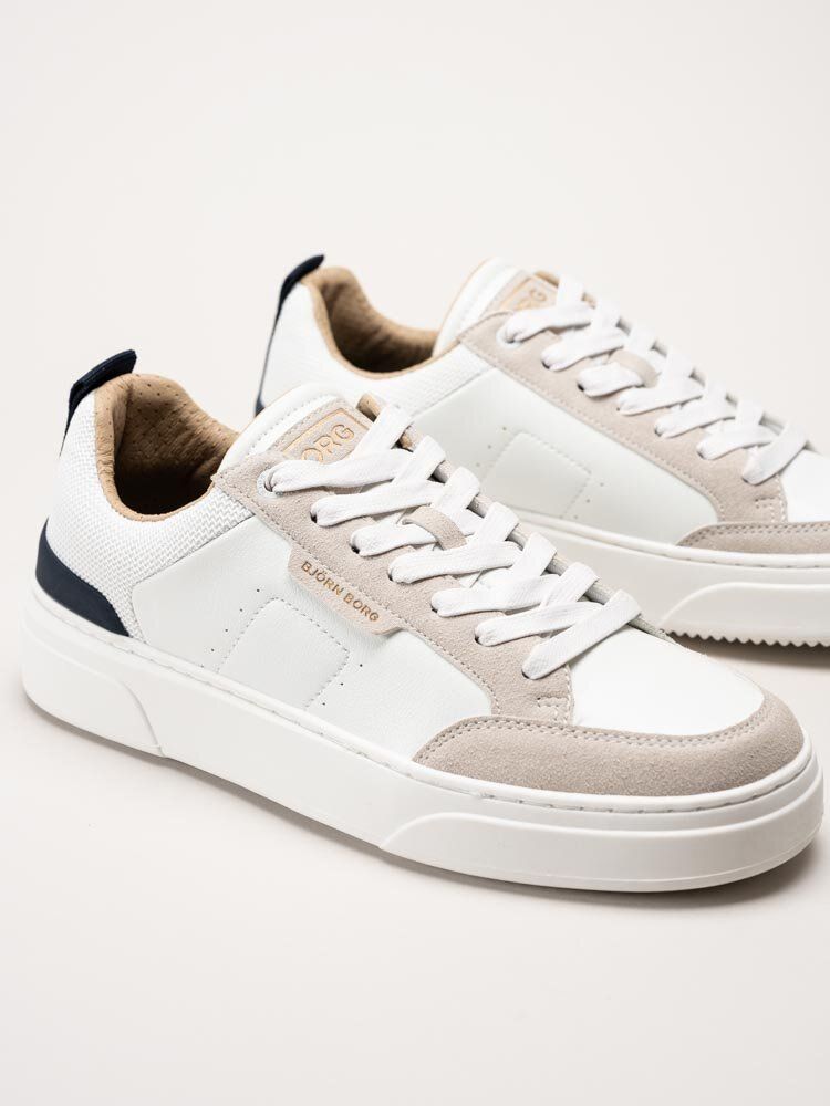 Björn Borg - T1930 Nyl M - Vita sneakers i skinnimitation