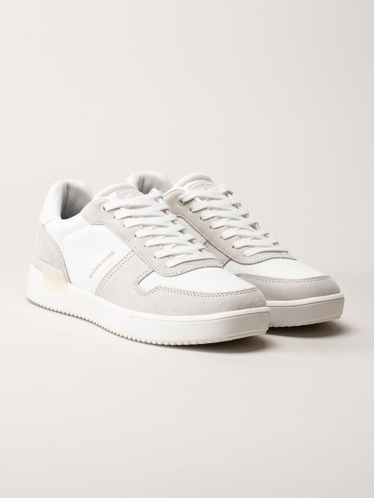Björn Borg - T2900 BSC M - Vita sneakers i skinnimitation
