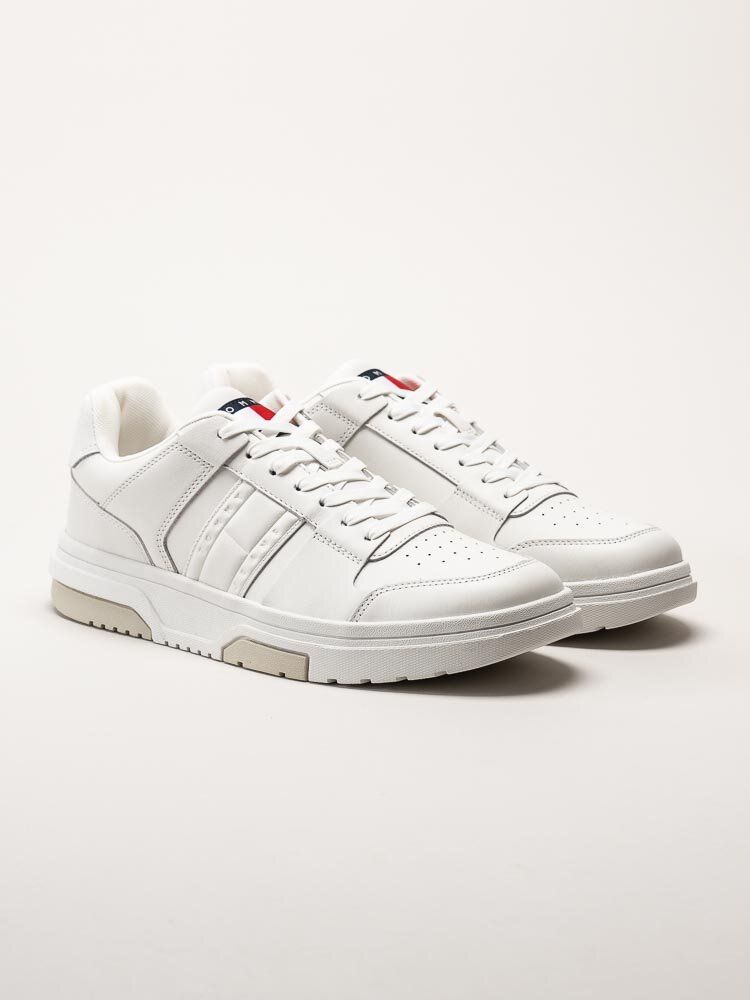 Tommy Hilfiger - The Brooklyn Leather - Vit beige sneakers i skinn