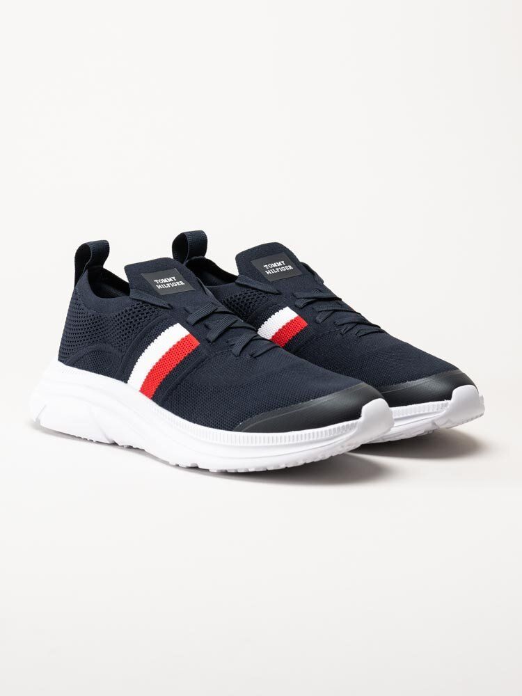 Tommy Hilfiger - Modern Runner Knit - Mörkblå slip on sneakers