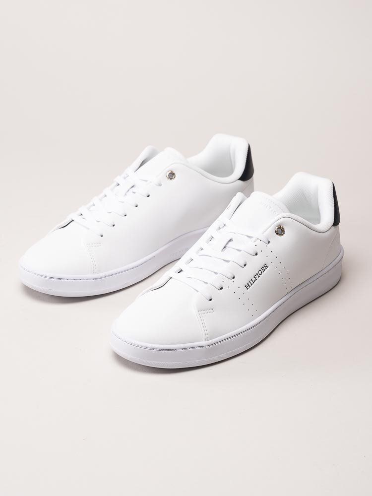 Tommy Hilfiger - TH Court Cup Lth - Vita sneakers i skinn