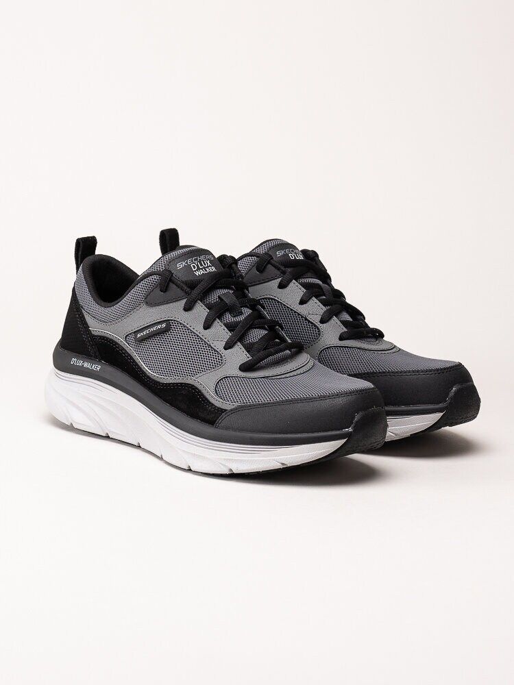 Skechers - DLux Walker - New Moment - Grå sportskor i textil