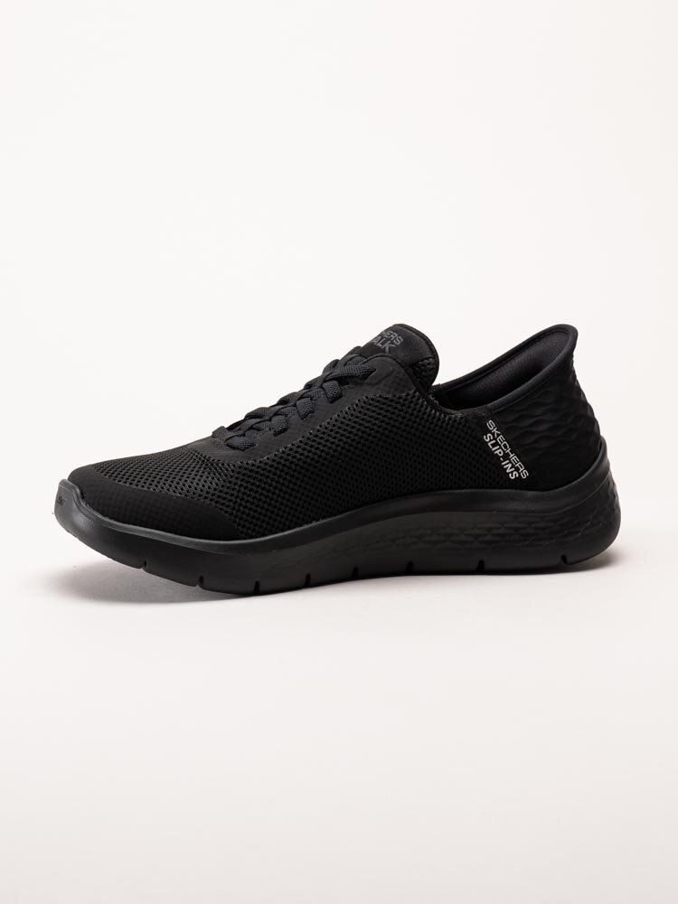 Skechers - Mens Go Walk Flex - Hands Up - Svarta slip-ins sneakers i textil